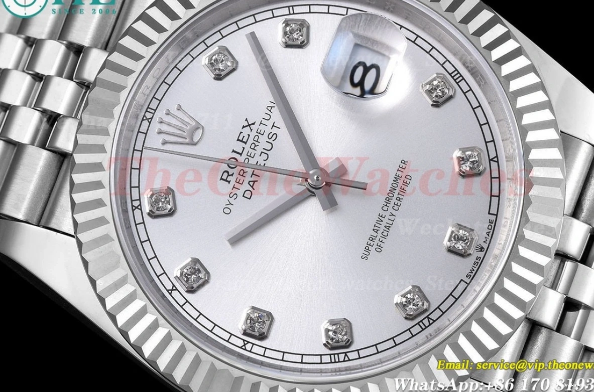 SS SS 126334 A3235 Datejust Silver EWEF Dia 41MM 0114
